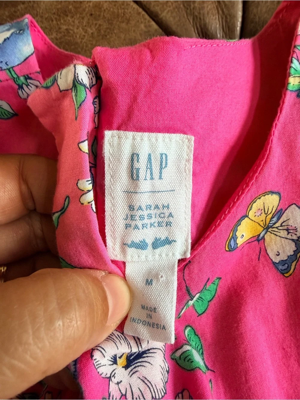 Gap x Sarah Jessica Parker Dress Girls Medium 8 Pink Bunny Floral Bird Tulle